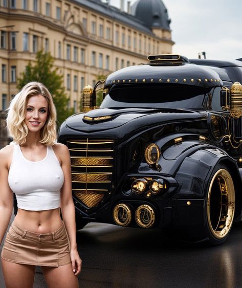 Cool Cars And Trucks, Weird Cars Awesome, Custom Ford Trucks, Classic Cars Trucks Chevy, New Pickup Trucks, Custom Wheels Trucks, Classic Trucks Vintage, Car Part Art, Classic Car Garage