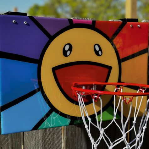 Takashi Murakami Flower Basketball Hoop🎨🏀 Shop with me👩🏾‍🎨Place your order for a custom basketball hoop today! #takashimurakami #basketball #customart #art Takashi Murakami Flower, Deal Or No Deal, Murakami Flower, Custom Basketball, Shop With Me, Takashi Murakami, Basketball Hoop, Custom Art, All Art