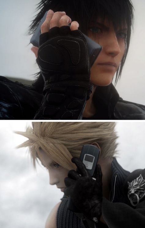 Cloud And Noctis Matching Icons, Noctis And Cloud Matching Pfps, Noctis X Cloud, Noctis And Cloud, Cloud And Noctis, Noctis Lucis Caelum Icon Pfp, Cute Cloud Strife, Cloud Strife Bike, Cloud Strife Advent Children