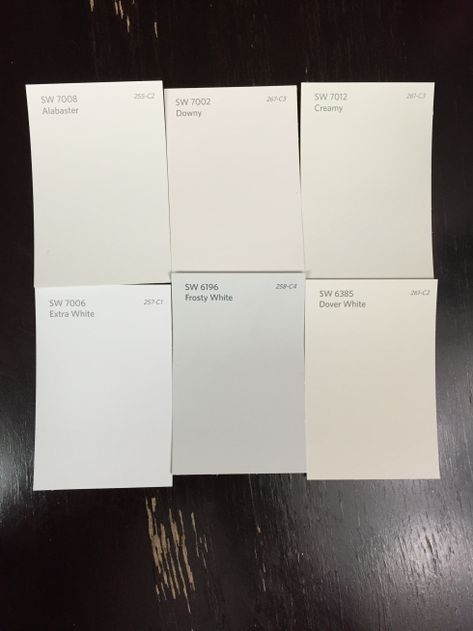 How to Choose a white paint color to compliment your home Choosing a color for trim or your white painted cabinets seems like a simple process. If you want your home to be modern, you want to go wi… Colors For Board And Batten, Color Kitchen Cabinets, White Painted Cabinets, Off White Paint Colors, White Kitchen Paint, Cream Paint Colors, Painting Trim White, White Paint Color, White Exterior Paint