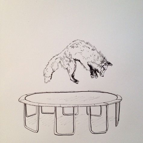 Trampoline Drawing Easy, Trampoline Sketch, Bounce Drawing Ideas, Trampoline Art, Trampoline Illustration, Trampoline Drawing, Trampoline Tattoo, Bounce Drawing, Jump Drawing