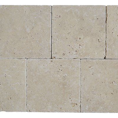 Itona Tile Hopkins 6" x 6" Travertine Field Tile Color: Ivory Classico Bathroom Natural Stone, Bathroom Natural, Natural Stone Tile Floor, Stone Look Wall, Elegant Tiles, Travertine Floors, Travertine Marble, Natural Stone Flooring, Ceramic Subway Tile