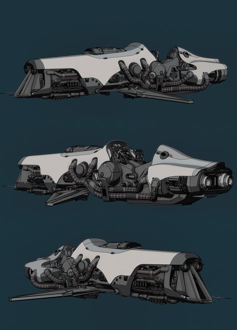 Star Wars Speeder, Space Dnd, Sky Bike, Futuristic Cars Concept, Sci Fi Ship, Spacecraft Design, Speeder Bike, Space Engineers, Flying Vehicles