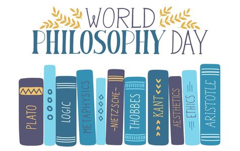 World Philosophy Day 2019 Theme, Philosophy Quotes. World Philosophy Day in 2019 is on Thursday, 21st November. The day is globally celebrated on the third Thursday in the month of November every year. UNESCO is the pioneer to introduce World Philosophy Day. World Philosophy Day, Book Design Templates, Philosophical Thoughts, Book Logo, Philosophy Books, Book Spine, Philosophical Quotes, Philosophy Quotes, Greek Words