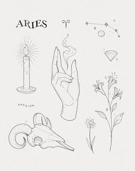 Sagittarius Tattoo Designs, Arte Aries, Tim Burton Tattoo, Astrology Tattoo, Petit Tattoo, Self Love Tattoo, Aries Tattoo, Small Pretty Tattoos, Stylist Tattoos