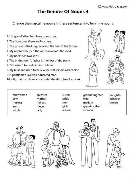 People - Gender 2 B & W worksheets Gender Worksheet Grade 4, Gender Worksheet, Dance Coloring Pages, English Creative Writing, Adjective Words, Passive Voice, Hindi Alphabet, Active Passive, Fathers Day Coloring Page