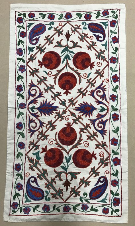 Complicated Embroidery, Suzani Pattern, Wall Hanging Embroidery, Its Complicated, Hanging Embroidery, Suzani Rug, Suzani Fabric, Hanging Rug, Border Embroidery Designs