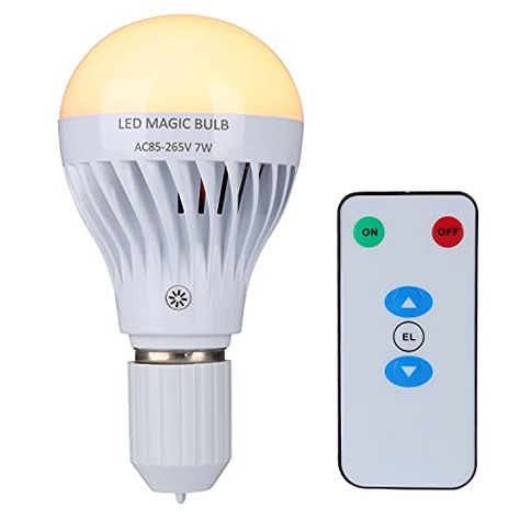 Remote Control Light Bulb, Diy Pendent Light, Felt Bowls, Lighting Hacks, Amazon Items, Wireless Lights, Battery Powered Light, Remote Control Light, Emergency Light