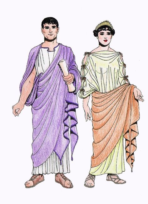 Ancient Rome Fashion, Ancient Rome Clothing, Ancient Greece Clothing, Ancient Roman Clothing, Ancient Greek Costumes, Egyptian Drawings, Roman Clothes, Roman Characters, Rome Fashion