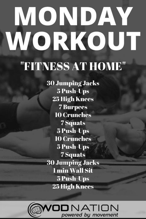 Wods Crossfit, Crossfit Workouts Wod, Crossfit Workouts At Home, Monday Workout, Wod Workout, Crossfit Wod, Weekly Workout Plans, Tabata Workouts, Fast Fat Loss