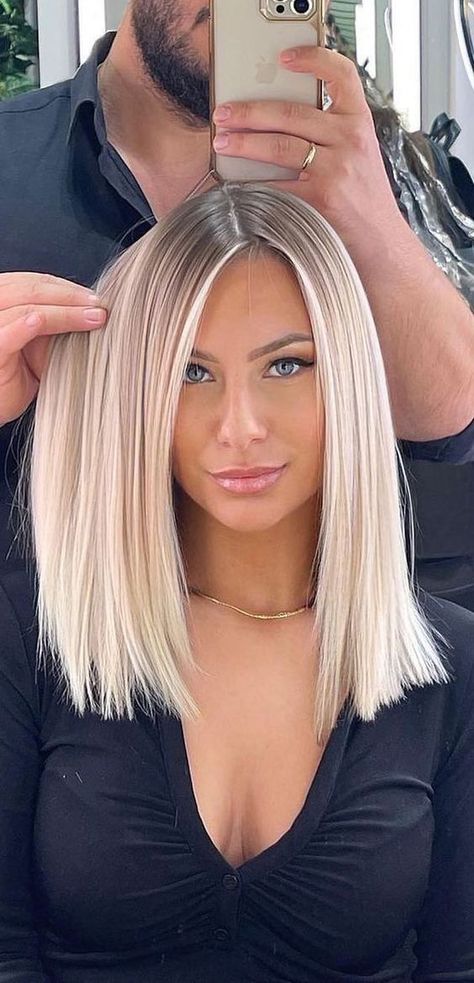 Mid Length Blonde Hair, Bob Lung, Fall Hair 2023, Brunette Fall Hair, Styles For Medium Length Hair, Medium Length Blonde Hair, Medium Length Blonde, Medium Blonde Hair, Blonde Lob