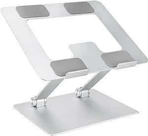 Laptop Stand For Desk, Laptop Riser, Computer Stand, Pc Components, Surface Laptop, Amazon Basics, Laptop Stand, Space Saving Storage, Laptop Desktop