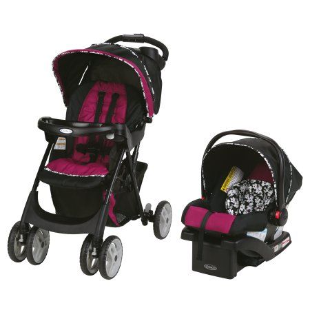 Graco Travel System, Carseat Stroller, Pink Stroller, Car Seat Stroller Combo, Graco Stroller, Graco Baby, Car Seat And Stroller, Travel Systems For Baby, Car Seat Stroller