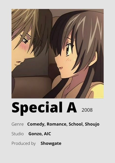 Special A Top 10 Romance Anime, Special A Anime, Best Family Halloween Costumes, Romance Anime List, Relatable Illustrations, Life With A Newborn, Anime Minimalist Poster, Anime English, Best Romance Anime