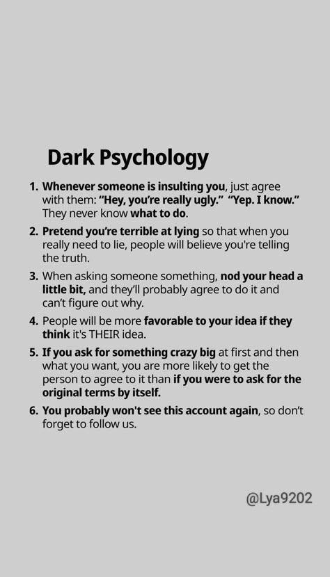 #darkpsychology, #psychologyfacts, #tips, #tricks, #lifehacks, #sociallife, #howto, #humanbehavior, #mindgames#motivationquote Psychology Fun Facts Love, Cool Psychology Facts, How To Study Psychology, Psychologic Facts, Dark Psychology Facts, Psychology Behavior, Love Psychology Facts, Psychology Aesthetic, Studying Psychology