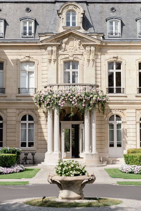 Amidst the allure of Reims, France, Shelby and Phillip's destination wedding unfolded at Domaine Les Crayères. Nestled within a timeless French chateau, this opulent haven became the canvas for a celebration of love.  #DestinationWedding #WeddingDress #WeddingPhotography #WeddingStyling #WeddingDecor #WeddingPlanning #Reims #CallaEsse  .. French Chateau Aesthetic, Chateau Aesthetic, Parisian Architecture, Reims France, Countryside Wedding, French Chateau, French Wedding, Classical Architecture, French Countryside