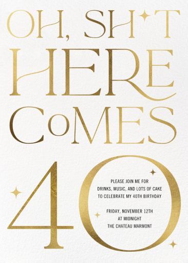 40th Birthday Invite, Online Birthday Invitations, 40th Birthday Party Invites, Modern Classic Wedding Invitations, Belated Birthday Card, 40th Birthday Invitations, Kids Birthday Themes, Adult Birthday Invitations, Teen Birthday