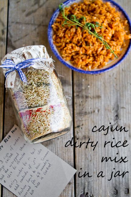 cajun-dirty-rice-mix-in-a-jar-with-instructions1 Mason Jar Mixes, Rice Sauce, Cajun Dirty Rice, Sauce Ideas, Mix In A Jar, Homemade Dry Mixes, Homemade Holiday Gifts, Dirty Rice, Rice Mix