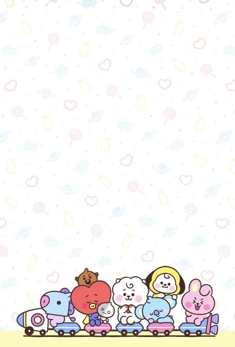 Baby Bt21 Wallpaper, Bt 21 Wallpaper, Bt21 Wallpaper, Line Wallpaper, Whats Wallpaper, Easy Disney Drawings, Stippling Art, Note Writing Paper, Iphone Wallpaper Kawaii