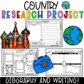 Country Research Project, Informational Writing Graphic Organizer, 1st Grade Math Games, Bad Case Of Stripes, Country Study, Writing Graphic Organizers, Country Report, Geography For Kids, Third Grade Resources