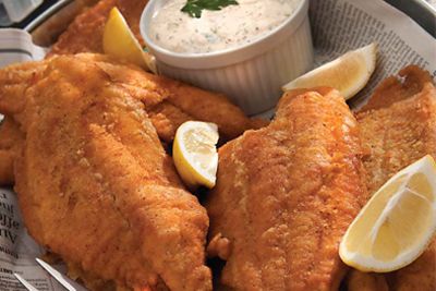 A Louisiana tradition, fried catfish is served simply with tartar sauce and lemon. Cook/Prep Time: 15 MinutesServings: 4 to 6 Cajun Cooking Recipes, Fried Catfish Recipe, Fried Catfish Recipes, Catfish Recipe, Southern Fried Catfish, Louisiana Seafood, Catfish Recipes, Fried Catfish, Fried Fish Recipes