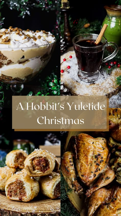 The Shire Food, Eat Like A Hobbit, Unexpected Party The Hobbit, Narnia Treats, Medieval Christmas Food, Best Christmas Recipes Desserts, Christmas In The Shire, Hobbit Menu Ideas, Hobbit Yuletide Feast