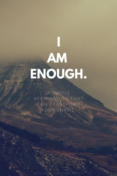 Mindful Monday, A Course In Miracles, I Am Enough, Mindfulness Meditation, Mindfulness Quotes, Meditation Music, Daily Affirmations, Positive Thoughts, The Words