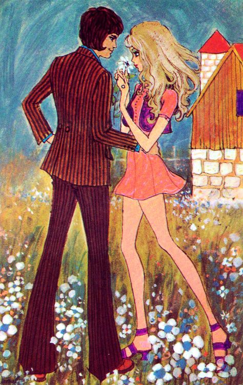 70s Couple, 60s Art, Power Couple, Hippie Art, Retro Illustration, 60s Fashion, Funky Art, Retro Art, 70s Fashion