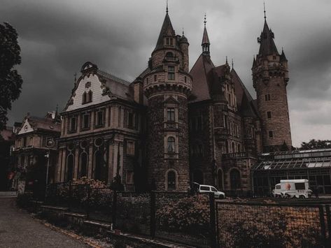 aenied Purple Castle, Exterior Aesthetic, Aesthetic Castle, Dark Royalty, Aesthetic Exterior, Castle Exterior, Wammy's House, Dark Acadamia, Old Castle