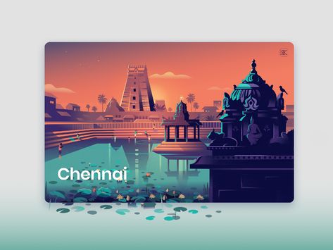 Culture Trip - Chennai by ranganath krishnamani on Dribbble Ranganath Krishnamani, Indian Tourism, House Paintings, Graphic Design Posters Layout, Iconic Poster, Digital Art Poster, Liquid Ink, City Illustration, City Map Poster