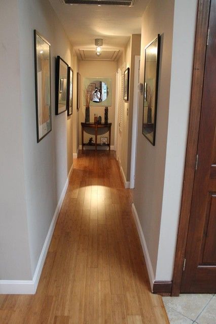 L Shaped Hallway, L Shaped Ranch, Ranch Design, Ideas Pictures, Hallway Decorating, White Trim, Wood Doors, L Shape, House Inspiration