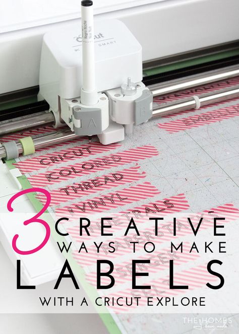 3 Creative Ways to Make Labels with a Cricut Explore Cricut New Years Projects, Make Labels, Cricut Hacks, Cricut Cuttlebug, Cricut Explore Projects, Cricut Air, Cricut Expression, How To Make Labels, Cricut Tips