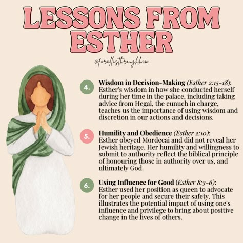 Love God First, Esther Bible Study, Biblical Woman, Becoming A Woman, The Book Of Esther, Biblical Women, A Woman Of God, Esther Bible, Biblical Femininity