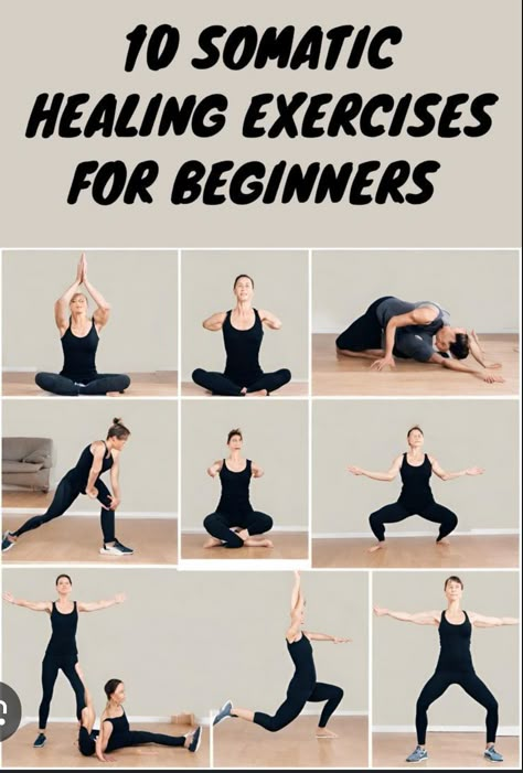 Healing Exercises, Somatic Yoga, Somatic Therapy, Somatic Exercises, Somatic Healing, Wall Pilates, Exercises For Beginners, Better Habits, Easy Yoga Workouts