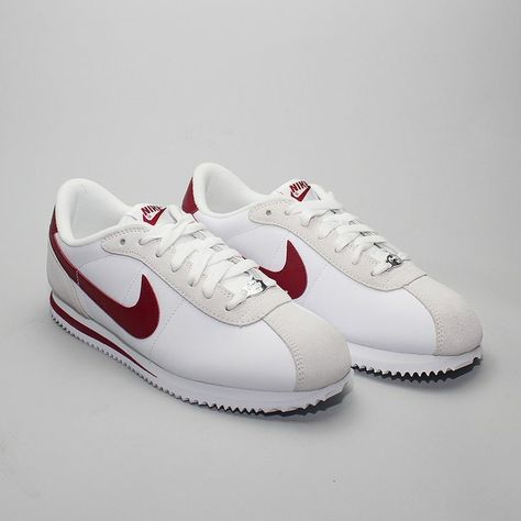 Nike Cortez Red, Classic Nike Shoes, Nike Cortez White, Zapatillas Nike Air Force, Nike Cortez Shoes, Cortez Shoes, Quoi Porter, Team Red, Branding Services