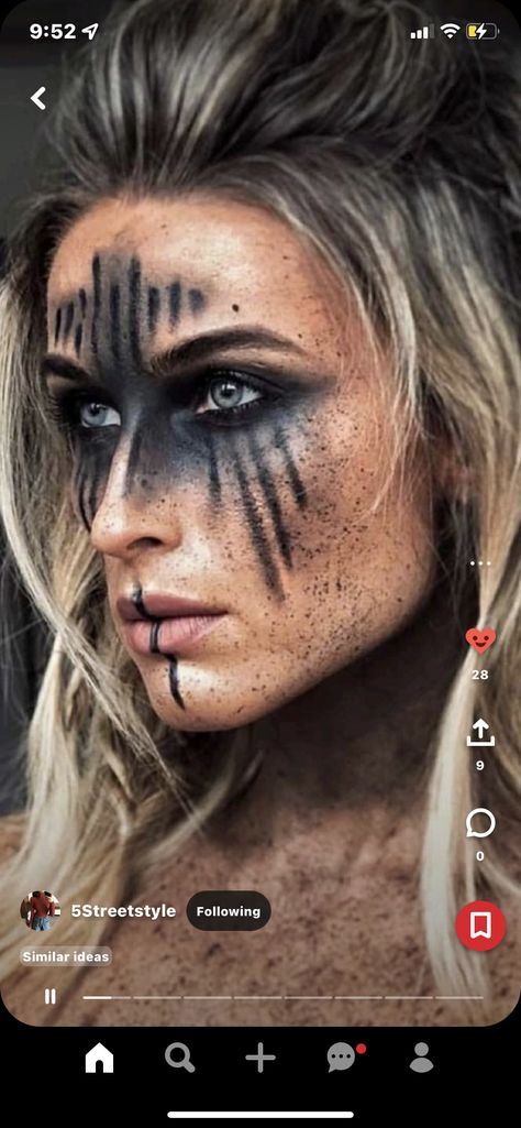 Sleep Token Makeup Ideas, Sleep Token Makeup, Edgy Fits, Sleep Token, Make Up Inspo, Female Soldier, Halloween Ideas, Costume Ideas, Halloween Makeup