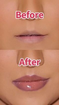 Makeup Bigger Lips, Lip Hacks Bigger, Lip Bigger How To Make, How To Make Fuller Lips, Making Lips Look Bigger, Fuller Lips Makeup Tutorials, Lipstick Tutorial For Small Lips, Bigger Lips Makeup Tutorials, How To Overline Small Lips