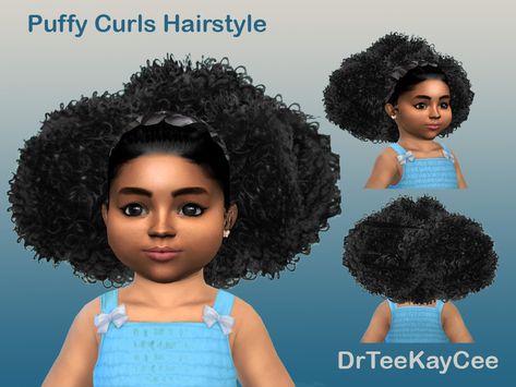 Sims 4 Cc Afro Hair, Sims 4 Afro, Sims 4 Cc Hair, Curled Updo, Hair Curl, Ethnic Hairstyles, Sims Four, Afro Puff, Tight Curls