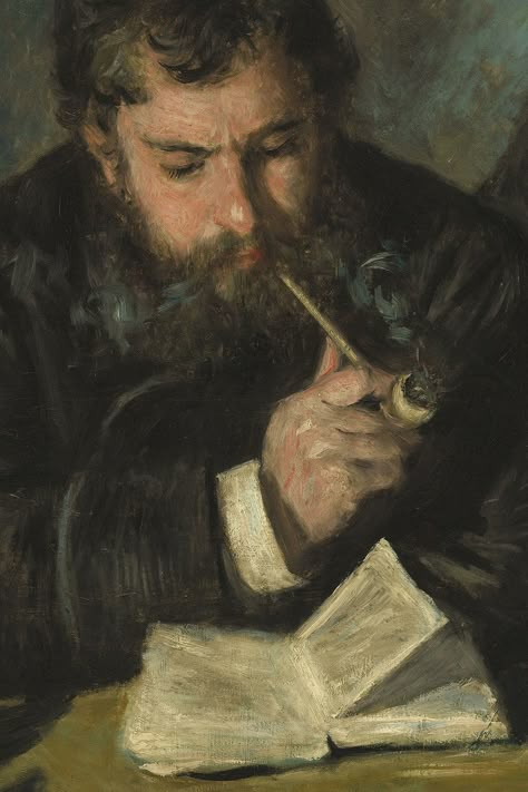 Pierre-Auguste Renoir < Claude Monet (1872) > #renoir #art #paintings #smallgifts #classical #elegance #aesthetic #notebooks #journals #diaries Renoir Art, Renoir Paintings, Monet Poster, Claude Monet Art, Rennaissance Art, Portrait Vintage, Monet Art, Auguste Renoir, Pierre Auguste