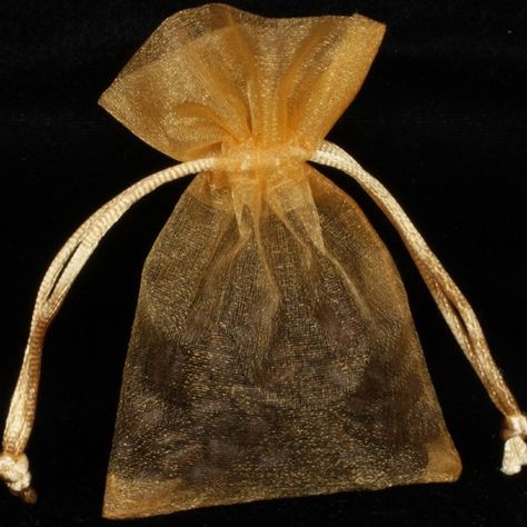 Club Pack of 144 Extra Small Gold Sheer Organza Gift Bags 4" Gold Organza, Metallic Party, Candy Crafts, Tie Gifts, Gold Bag, Etsy Business, Organza Gift Bags, Photo Displays, Organza Bags