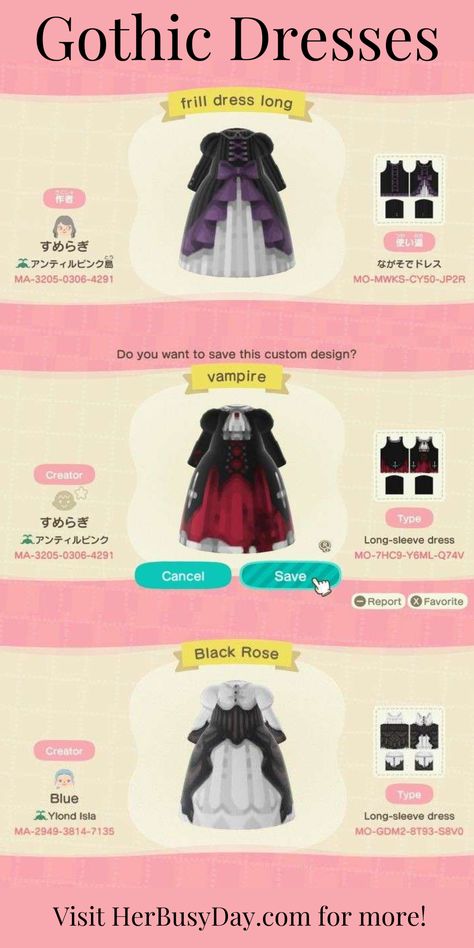 Animal Crossing New Horizons Gwen Animal Crossing, Acnh Witch Hat Code, Acnh Spooky Clothes, Gothic Animal Crossing Clothes, Codes Acnh Clothes, Draculaura Animal Crossing, Vampire Acnh Codes, Acnh Ghostface, Ghost Animal Crossing