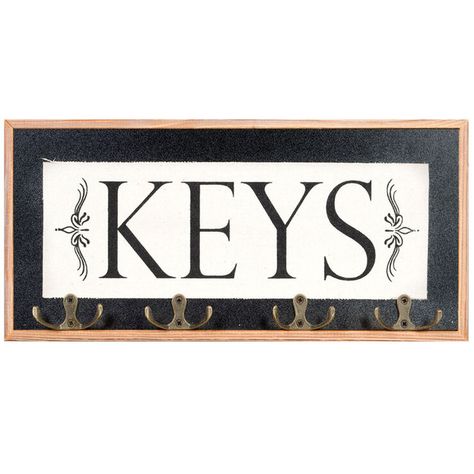 HOOK 15X7 KEYS Personalized Key Holder, Coordinates Decor, Home Wood, Key Rack, Memo Boards, Outdoor Patio Lights, Memo Board, Home Store, At Home Store