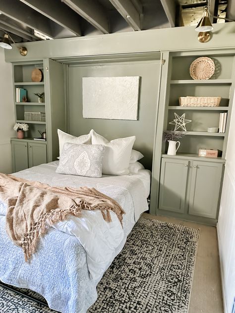 Multipurpose Guest Room With Murphy Bed, Murphy Bed Headboard, Foldaway Beds, Decent Bed Design, Workshop Setup, Murphy Bed Office, Dream Company, Ny House, Guest Bedroom Home Office