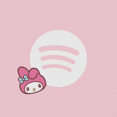 Hello Kitty App Icon Spotify, Sanrio Spotify Icon, My Melody Spotify Icon, Sanrio Widget Icons Pink, My Melody Phone Icon, Sanrio Ios Icons, My Melody Themed App Icons, Pink App Icon Spotify, Pink Anime App Icons