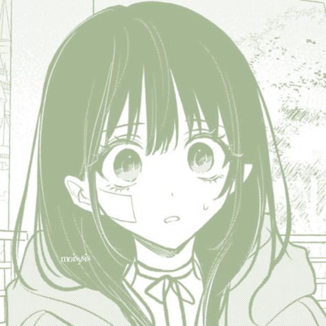 Manga Icon, Light Blue, Green, Anime, Hair, Blue