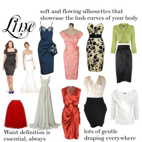 Romantic Line by thewildpapillon on Polyvore featuring Vionnet, Maria Lucia Hohan, Stop Staring!, Nicole Miller, Donna Karan, Haute Hippie, Phase Eight, Temperley London and Voodoo Vixen Romantic Body Type, Romantic Clothing Style, Theatrical Romantic Style, Romantic Kibbe, Kibbe Romantic, Theatrical Romantic, Maria Lucia Hohan, Romantic Photos Couples, Romantic Outfit