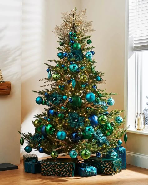 Flocked Tree With Green Ornaments, 4ft Christmas Tree, 9ft Christmas Tree, Turquoise Christmas Tree, Eucalyptus Christmas, 7ft Christmas Tree, 6ft Christmas Tree, Lighted Tree Topper, Teal Christmas