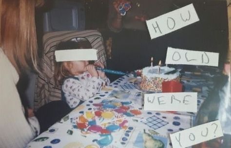 How Old, The Words, Signs, Reading, Cake, Birthday