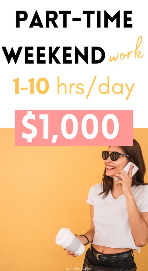 Best weekend job ideas for extra cash. Jobs for moms that are looking for part time work from home Weekend Jobs, Part Time Work, Seasonal Jobs, Babysitting Jobs, Small Business Online, Jobs For Moms, Weekend Work, Time Images, Legitimate Work From Home