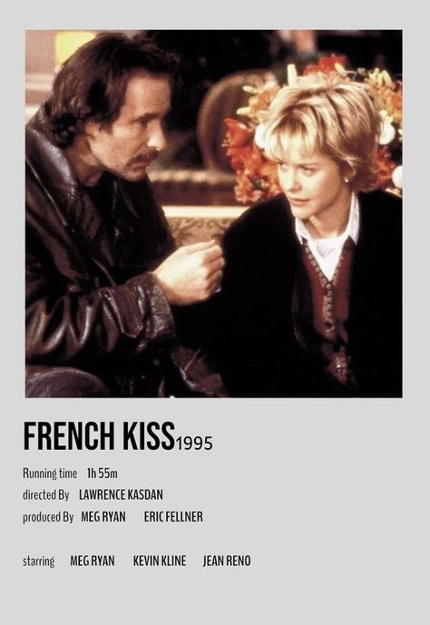 French Kiss French Kiss Movie, French Romance, Kevin Kline, Jean Reno, Iconic Movie Posters, Movie To Watch List, French Movies, Girly Movies, Tv Sets